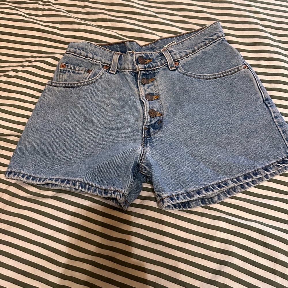 Classic Blue Levi Denim Women's Shorts